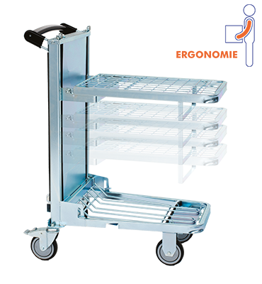 Chariot ergonomique 600×400 mm