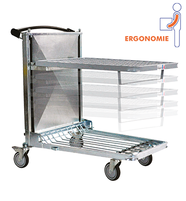 Chariot ergonomique 600×800 mm