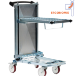 Chariot ergonomique 600×400 – galets de protection